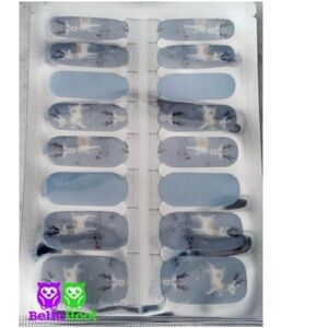 Gray Reindeer Nail Art Wraps